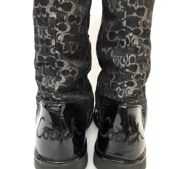 ✨Women’s Coach Black Nikole Midcalf Signature Boots - Picture 11 of 13